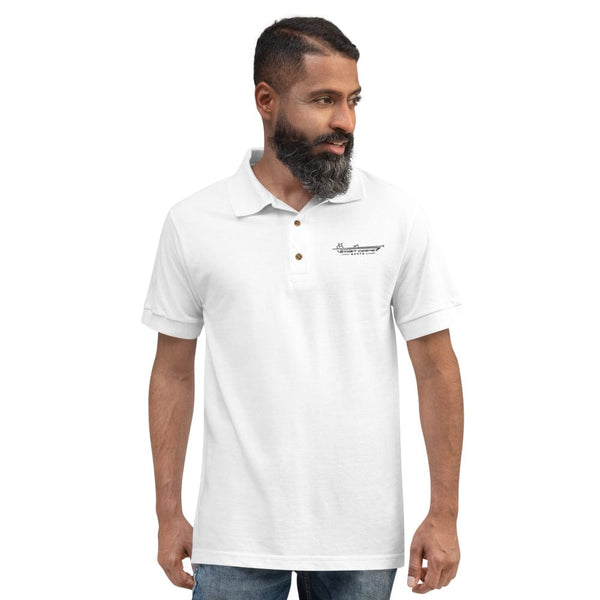 ECB light Skiff Embroidered Polo Shirt